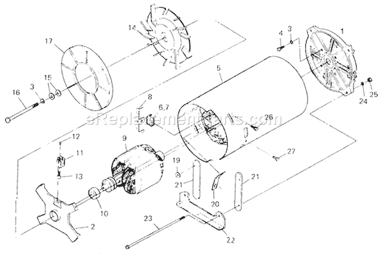 Page A Diagram and Parts List for 8648-1  Briggs and Stratton Generator